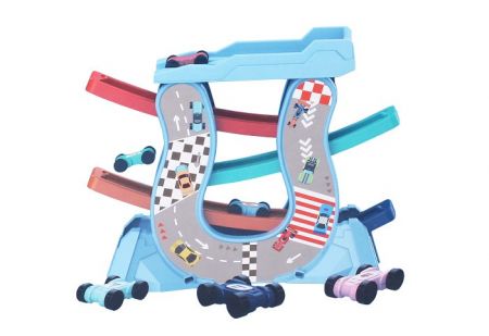 Autodráha s rampami 4 mini auta