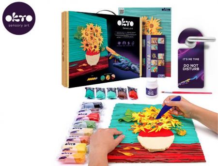OKTO SENSOTY ART výtvarná sada ”Slunečnice” 30x40 cm