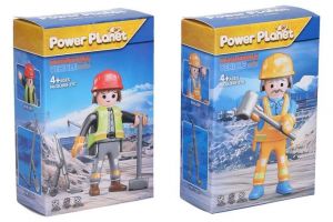 Figurka dělník stavebnice 7cm