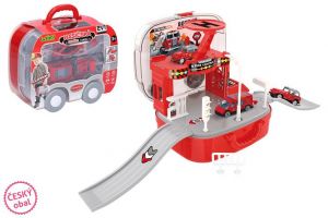 Hasičská stanice v kufříku 44x17x19 cm