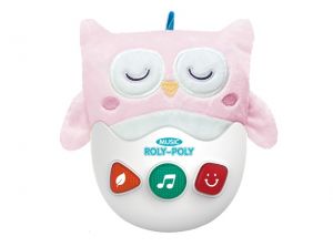 Roly-poly plyšová sova s efekty 17cm