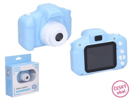 Dětský digitální fotoaparát modrý - foto 48Mpx, video Full HD