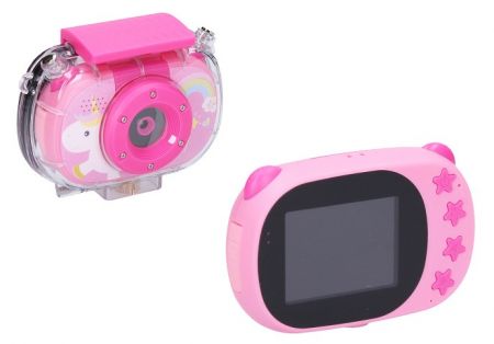 Dětský digitální fotoaparát s vodotěsným pouzdrem - foto 20Mpx, video Full HD