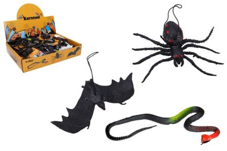 Had, netopýr a pavouk gumový mix