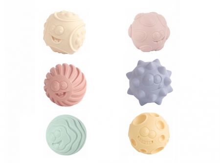 Míček s texturou set 3 ks 6 cm