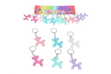 Klíčenka pes mix barev