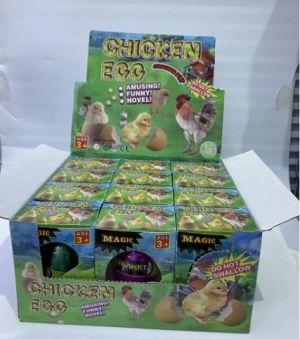 Vejce rostoucí kuřátko 6 cm