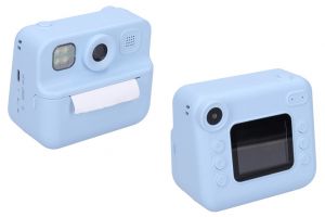 Dětský digitální fotoaparát s tiskárnou modrý - foto 12Mpx, video Full HD