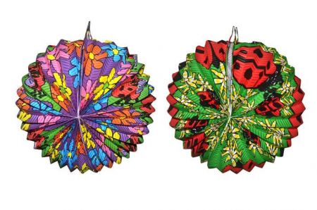 Papírový lampion koule Beruška 25cm 