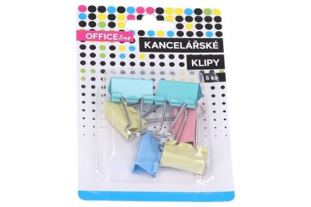 Klip kancelářský 6 ks, 25 mm