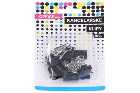 Klip kancelářský 10 ks, 19 mm