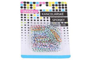 Sponka kancelářská pruhovaná 40 ks, 28 mm