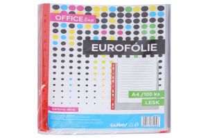 Eurofolie A4 barevný závěs - 100 kusů