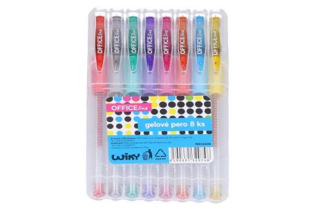 Gelové pero sada 8 ks