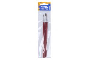 Sada štětců kulaté 3 ks