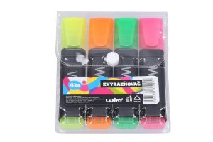 Zvyrazňovač 4 ks