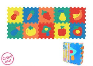 Měkké puzzle bloky OVOCE 30 cm