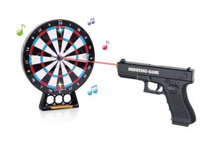 Laserová pistole s terčem