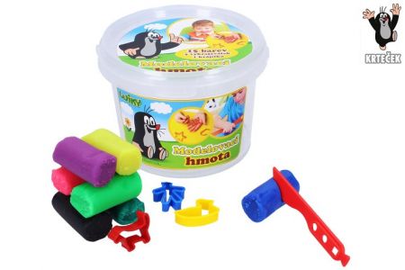 Modelovací hmota Krtek 300g v kyblíku KRTEČEK (modelína-plastelína)