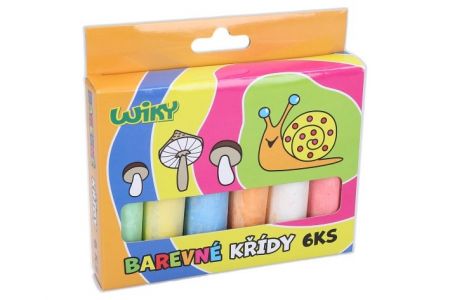 Křídy chodníkové 6ks