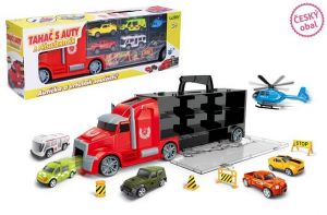 Tahač s auty 42 cm