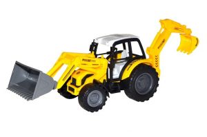 Plastový traktor se zadní lžící 29cm