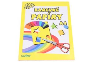 Papíry barevné W A4, 10 listů, 180g