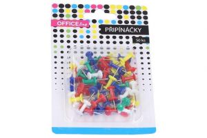 Připínáčky barevné 50 ks