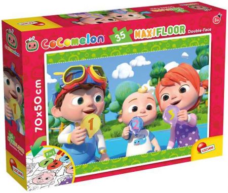 CoComelon Puzzle Maxi 35 čísla 2v1 70x50 cm
