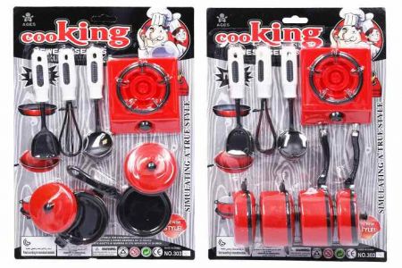 Nádobí se sporákem