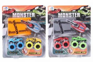 Auta vystřelovací kovová 2 ks 7 cm