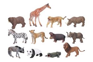 Zvířátka figurky divoká zvěř 12 cm