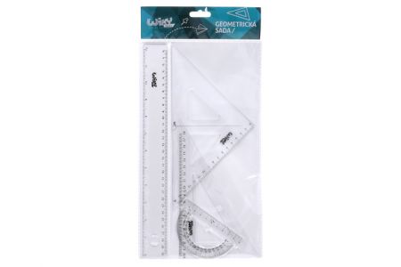 Geometrická sada transparent