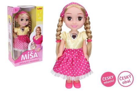 Zpívající panenka Míša Růžičková 33 cm - Český obal, TV reklama
