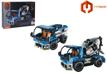 Stavebnice Nákladní auto a domíchávač 2v1 RC 26cm