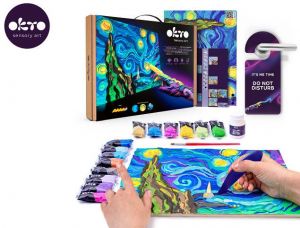 OKTO SENSOTY ART výtvarná sada ”Hvědná noc” 30x40 cm