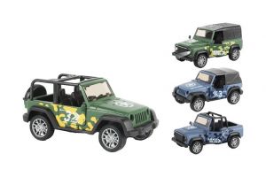 Auto vojenské kovové 11 cm