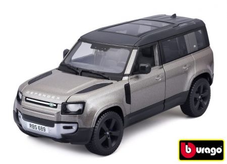 Bburago 1:24 Plus Land Rover Defender 110 Silver
