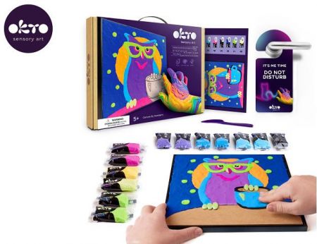 OKTO Sova výtvarná sada malování na plátno 29x29 cm