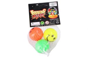 Hop koule smajlík 3 cm set 3ks
