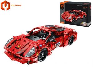 IM.Master Stavebnice závodní auto červené 25x11,4x6,6 cm