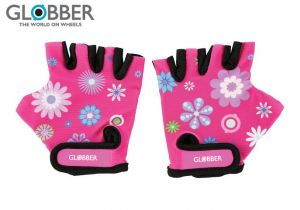 Globber Toddler dětské ochranné rukavičky XS -flowers pink