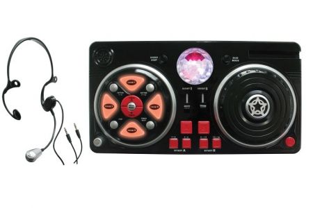 Mixážní pult s hlavovým mikrofonem 39x20 cm