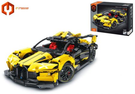 IM.Master Stavebnice auto sportovní žluté 33,6x15,7x10,2 cm