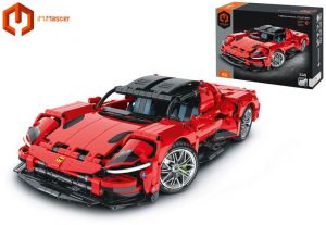 IM.Master Stavebnice auto sportovní červené 34,7x16,7x8,4 cm
