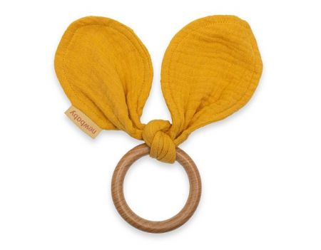 Kousátko ouška New Baby Ears mustard