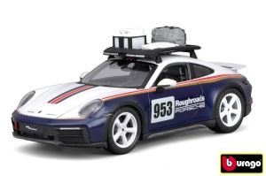 Bburago 1:24 Racing - Porsche 911 Dakar - Blue 953 Roughroads