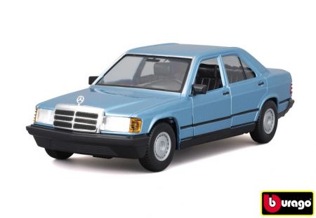 Bburago 1:24 Plus - 1987 Mercedes-Benz 190E - Diamond Blue