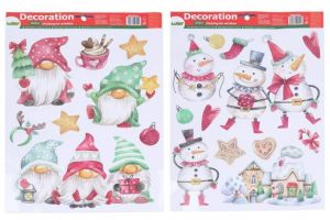 Dekorace okenní 41x29 cm MIX VÁNOCE