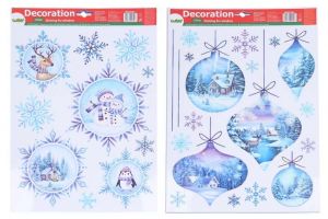 Dekorace okenní 41x29 cm MIX VÁNOCE